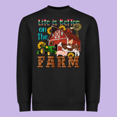 Western Life Is Better On The Farm Heavyweight Sweatshirt Designed By Artiststas