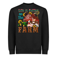 Black western life is better on the farm Heavyweight Sweatshirt - Artiststas