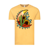 Vintage Mustard turquoise desert moon Vintage Tee - Jasminsmagicworld