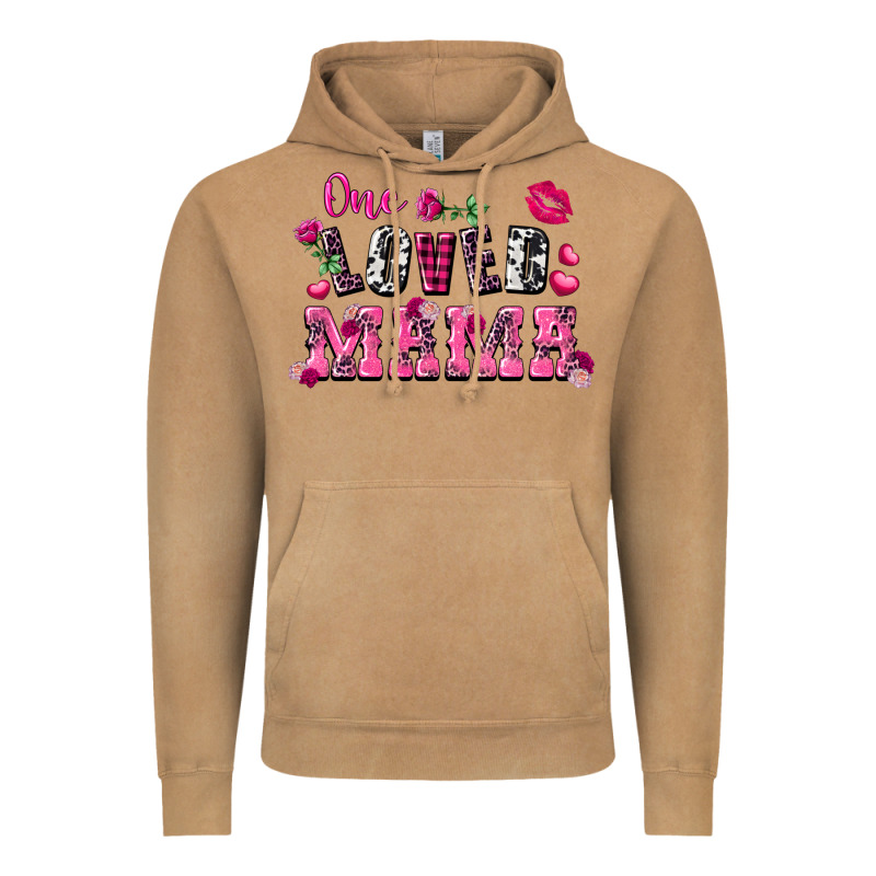 One Loved Mama Valentine's Day Vintage Hoodie by FaDigitalArtStudio | Teevron