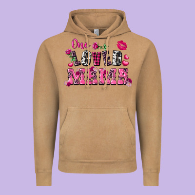 One Loved Mama Valentine's Day Vintage Hoodie Designed By Fadigitalartstudio