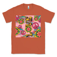 Copper peace love hippie daisy Classic Tee - TumblerDesignByShophia