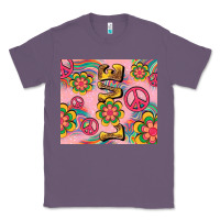 Lavender peace love hippie daisy Classic Tee - TumblerDesignByShophia