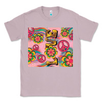 Lilac peace love hippie daisy Classic Tee - TumblerDesignByShophia