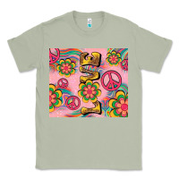 Matcha peace love hippie daisy Classic Tee - TumblerDesignByShophia