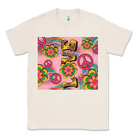 Natural peace love hippie daisy Classic Tee - TumblerDesignByShophia