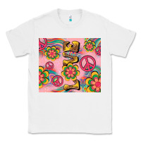 White peace love hippie daisy Classic Tee - TumblerDesignByShophia