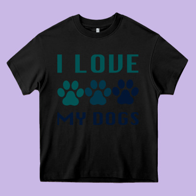 I Love My Dogs Heavy Core Tee Designed By Bettercallsaul