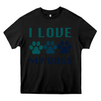 Black i love my dogs Heavy Core Tee - Bettercallsaul