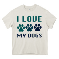 Cream i love my dogs Heavy Core Tee - Bettercallsaul
