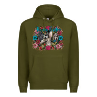 Army Green Happy Easter Premium Hoodie - CowhideDigitalArt