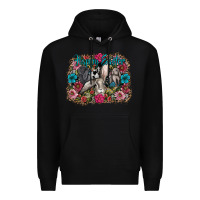 Black Happy Easter Premium Hoodie - CowhideDigitalArt