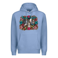 Colony Blue Happy Easter Premium Hoodie - CowhideDigitalArt