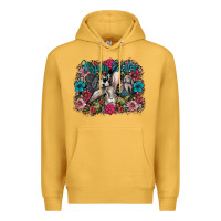 Mustard Happy Easter Premium Hoodie - CowhideDigitalArt