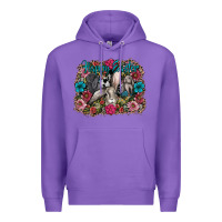 Purple Happy Easter Premium Hoodie - CowhideDigitalArt