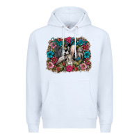 White Happy Easter Premium Hoodie - CowhideDigitalArt