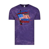 Cloud Purple One nation under god 4th of july Vintage Tee - CowGirlArtShop