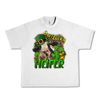 Lunar Rock One lucky Heifer Urban Heavy Tee - CowGirlArtShop