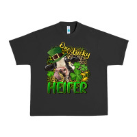 Pigment Black One lucky Heifer Urban Heavy Tee - CowGirlArtShop
