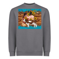 Storm western farm cow pig rooster chick farm chicken barn Heavyweight Sweatshirt - Artiststas