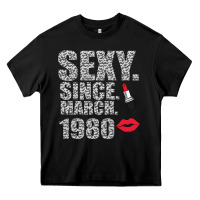 Black Sexy Since March 1980 Heavy Core Tee - Bettercallsaul