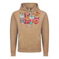 Vintage Coffee valentines day coffee cups (1) Vintage Hoodie - OliviaCreatesArt