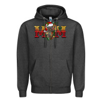 Charcoal Heather Christmas koala mom Zipper Hoodie - BarkalooDesign