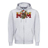 Heather Grey Christmas koala mom Zipper Hoodie - BarkalooDesign