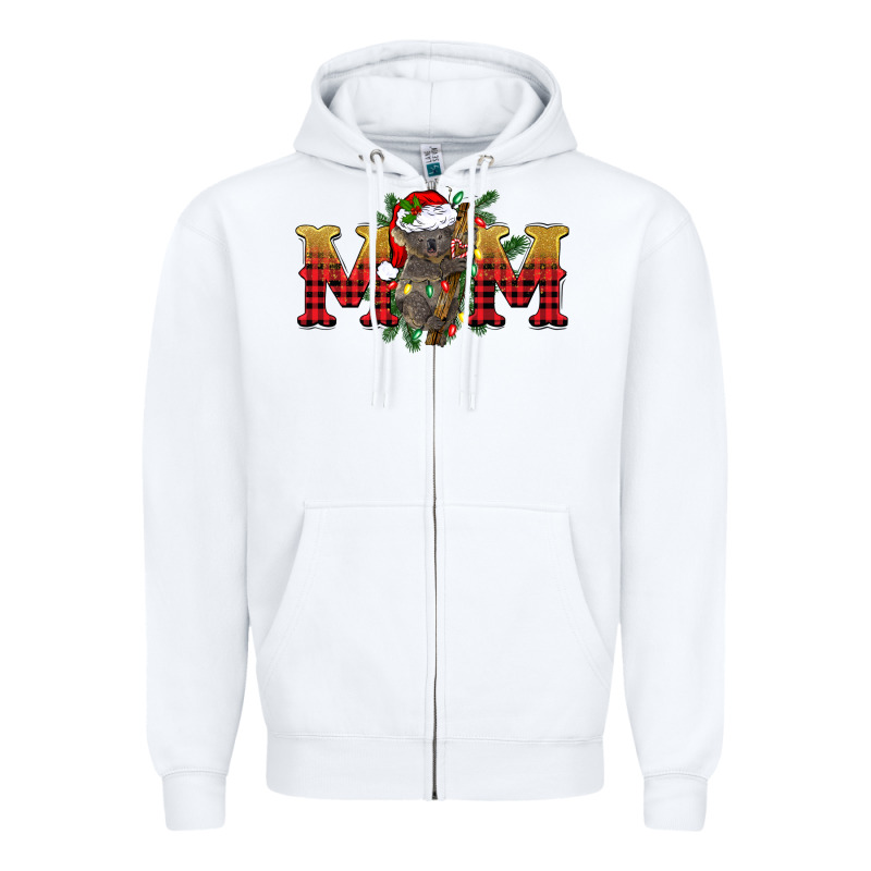 Christmas Koala Mom Zipper Hoodie by BarkalooDesign | Teevron