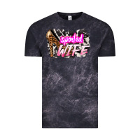 Cloud Black Spoiled wife Mother's Day Vintage Tee - HowdyJamesFarm
