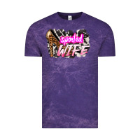 Cloud Purple Spoiled wife Mother's Day Vintage Tee - HowdyJamesFarm