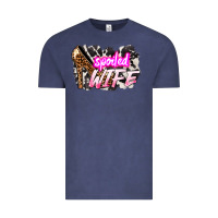 Vintage Denim Spoiled wife Mother's Day Vintage Tee - HowdyJamesFarm
