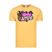 Vintage Mustard Spoiled wife Mother's Day Vintage Tee - HowdyJamesFarm