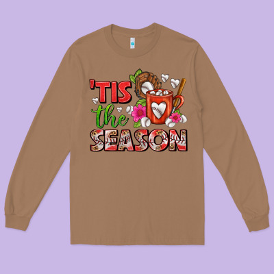 Tis The Season Baseball Coffee Mug Long Sleeve Tee Designed By Fadigitalartstudio