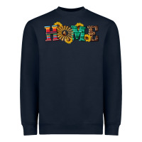 Navy western home wind wheel Heavyweight Sweatshirt - Artiststas