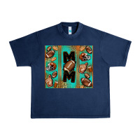 Navy American football mom Urban Heavy Tee - Jasminsmagicworld