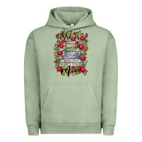 Pigment Oil Green she is mom Urban Hoodie - JahusDesignShop