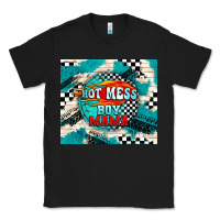 Black hot mess boy mama with fire Classic Tee - TumblerDesignByShophia