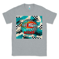 Heather Grey hot mess boy mama with fire Classic Tee - TumblerDesignByShophia