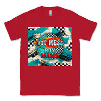 Red hot mess boy mama with fire Classic Tee - TumblerDesignByShophia