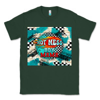 Sports Green hot mess boy mama with fire Classic Tee - TumblerDesignByShophia