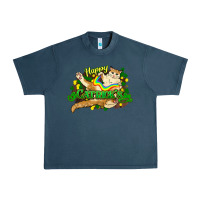 Midnight Navy St. Patrick's Day cat Urban Heavy Tee - HowdyJamesFarm