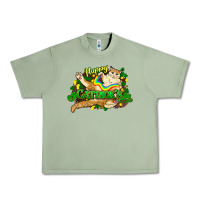 Oil Green St. Patrick's Day cat Urban Heavy Tee - HowdyJamesFarm