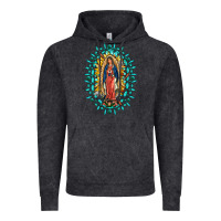 Vintage Black Our Lady Of Guadalupe Gemstone Sunflowers Vintage Hoodie - FaDigitalArtStudio