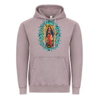 Vintage Zinc Our Lady Of Guadalupe Gemstone Sunflowers Vintage Hoodie - FaDigitalArtStudio