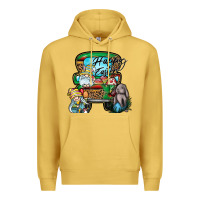 Antique Gold Happy Easter Premium Hoodie - CowhideDigitalArt