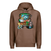 Chestnut Happy Easter Premium Hoodie - CowhideDigitalArt