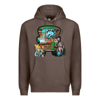 Coffee Happy Easter Premium Hoodie - CowhideDigitalArt