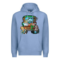 Colony Blue Happy Easter Premium Hoodie - CowhideDigitalArt