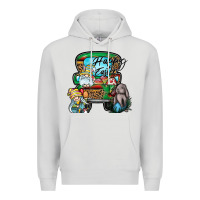 Dove Grey Happy Easter Premium Hoodie - CowhideDigitalArt